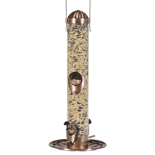 Perky-Pet Perky-Pet Wild Bird and Finch 1.8 lb Copper Bird Feeder 4 ports 385-2 - main